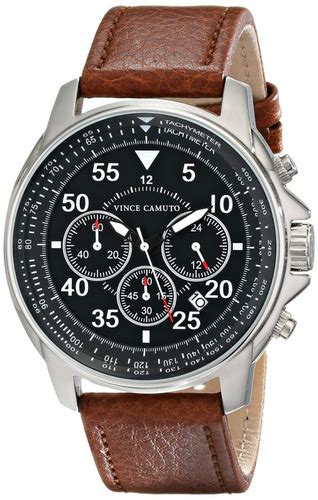 Vince Camuto Men's VC/1070BKSV The Tradesman Stainless .